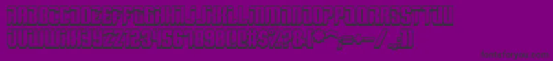 SpyhShadow Font – Black Fonts on Purple Background