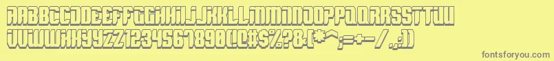 More about SpyhShadow Font SpyhShadow Font – Gray Fonts on Yellow Background