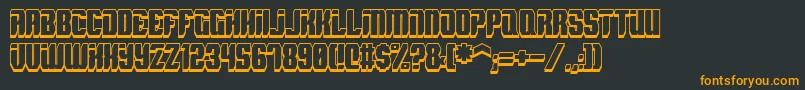 SpyhShadow Font – Orange Fonts on Black Background