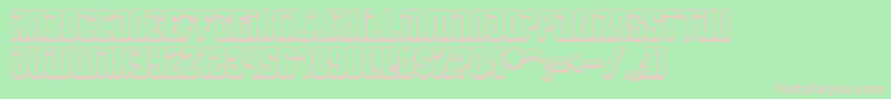 SpyhShadow Font – Pink Fonts on Green Background