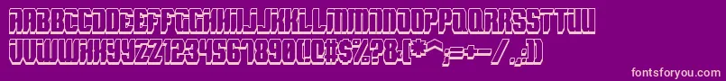 SpyhShadow Font – Pink Fonts on Purple Background