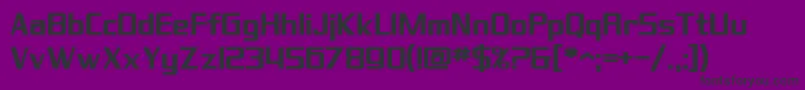 SfTheraminGothicBold-fontti – mustat fontit violetilla taustalla