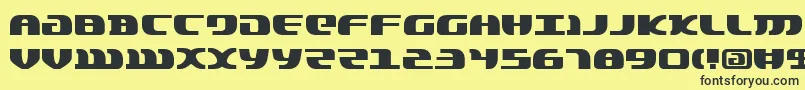 Шрифт Lordsv2 – чёрные шрифты на жёлтом фоне