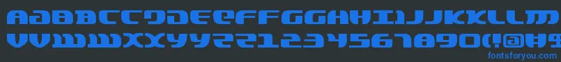 Lordsv2 Font – Blue Fonts on Black Background