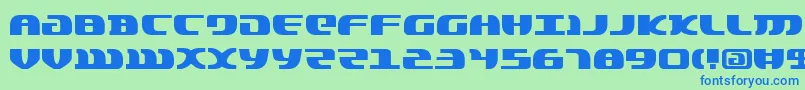フォントLordsv2 – 青い文字は緑の背景です。