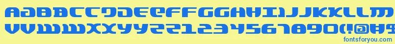 Шрифт Lordsv2 – синие шрифты на жёлтом фоне