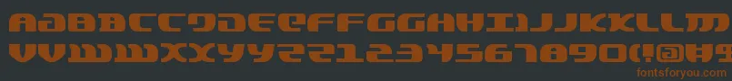 Lordsv2-fontti – ruskeat fontit mustalla taustalla