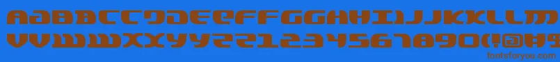 Lordsv2-fontti – ruskeat fontit sinisellä taustalla