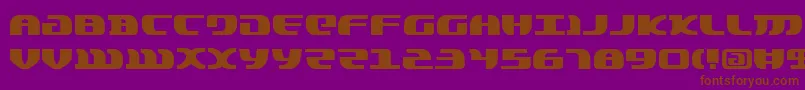 Lordsv2-fontti – ruskeat fontit violetilla taustalla