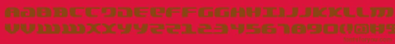Lordsv2-fontti – ruskeat fontit punaisella taustalla