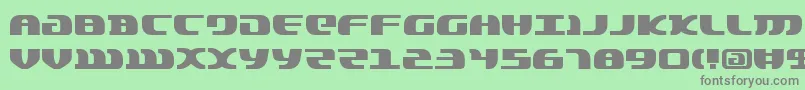 Lordsv2-fontti – harmaat kirjasimet vihreällä taustalla
