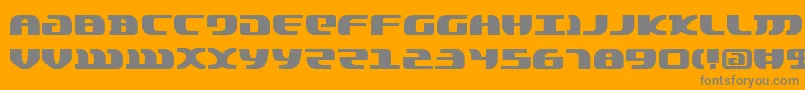 Lordsv2 Font – Gray Fonts on Orange Background