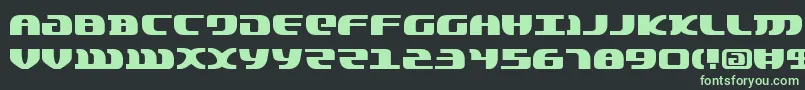 Lordsv2-fontti – vihreät fontit mustalla taustalla