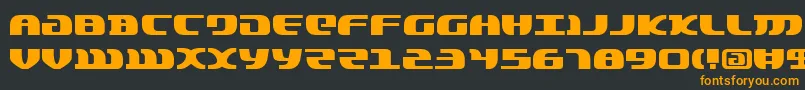 Шрифт Lordsv2 – оранжевые шрифты на чёрном фоне