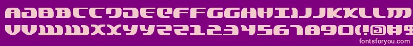 フォントLordsv2 – 紫の背景にピンクのフォント