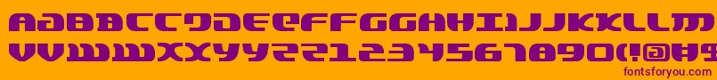 Lordsv2 Font – Purple Fonts on Orange Background