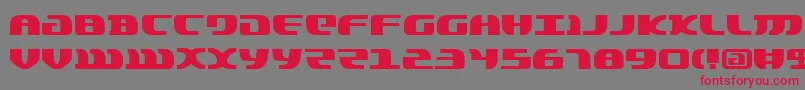 フォントLordsv2 – 赤い文字の灰色の背景