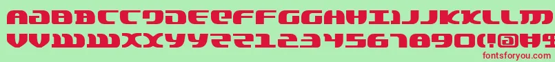 Lordsv2 Font – Red Fonts on Green Background