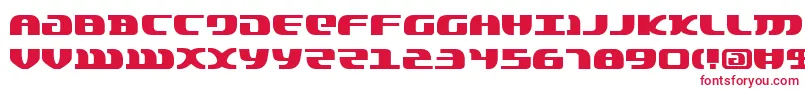 フォントLordsv2 – 白い背景に赤い文字
