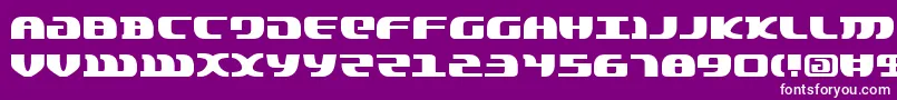 Шрифт Lordsv2 – белые шрифты на фиолетовом фоне