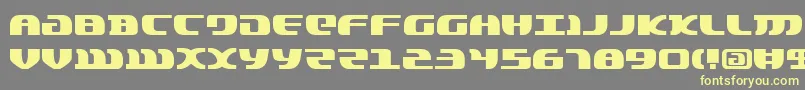 フォントLordsv2 – 黄色のフォント、灰色の背景