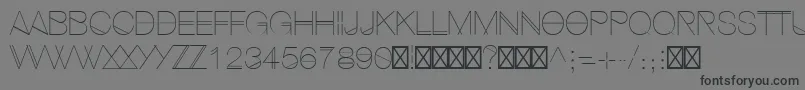 HipstelveticaUltralight-Schriftart – Schwarze Schriften auf grauem Hintergrund