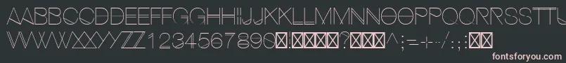 HipstelveticaUltralight Font – Pink Fonts on Black Background