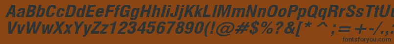 Шрифт MilfBi – чёрные шрифты на коричневом фоне