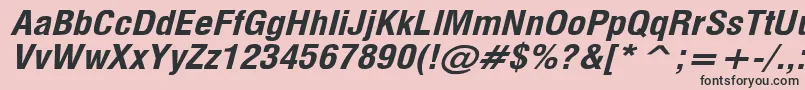 MilfBi Font – Black Fonts on Pink Background