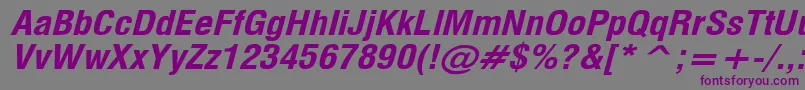 MilfBi Font – Purple Fonts on Gray Background