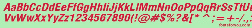 MilfBi Font – Red Fonts on Green Background