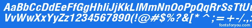 MilfBi Font – White Fonts on Blue Background