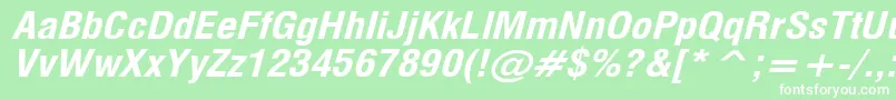 MilfBi Font – White Fonts on Green Background