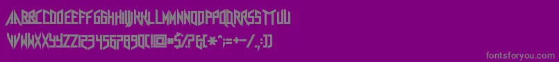 フォントAgraAxera – 紫の背景に灰色の文字