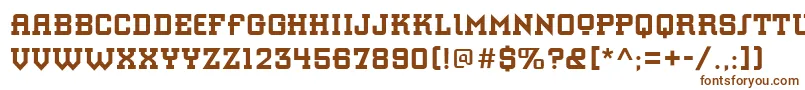 StAzucarGothic Font – Brown Fonts on White Background