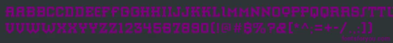 StAzucarGothic Font – Purple Fonts on Black Background