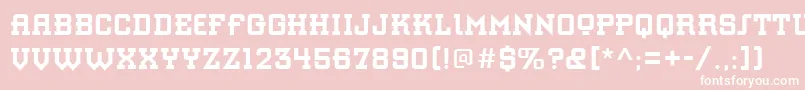 StAzucarGothic Font – White Fonts on Pink Background