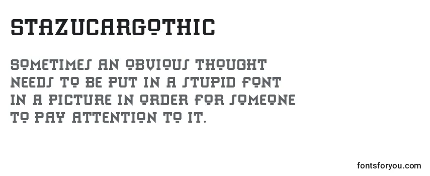 Review of the StAzucarGothic Font