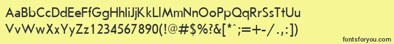 Journalsans90n Font – Black Fonts on Yellow Background