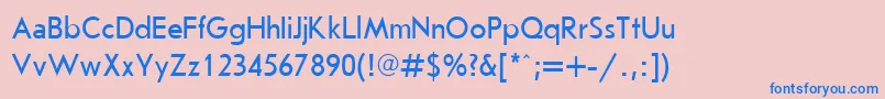 Journalsans90n Font – Blue Fonts on Pink Background