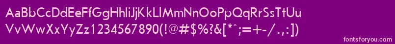 Journalsans90n Font – Pink Fonts on Purple Background