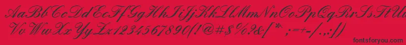 fuente Quadrillescriptblackssk – Fuentes Negras Sobre Fondo Rojo