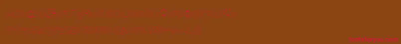 BmdMeatloafOutline Font – Red Fonts on Brown Background