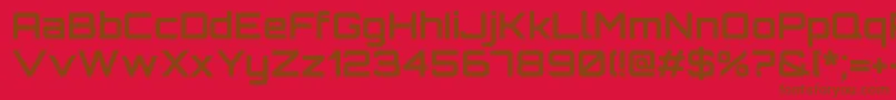 OrbitronBold Font – Brown Fonts on Red Background