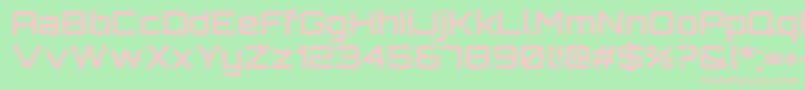 OrbitronBold Font – Pink Fonts on Green Background