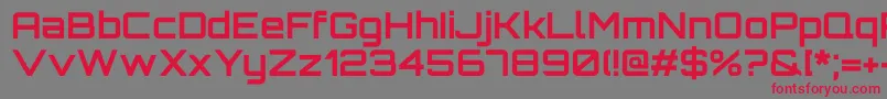 OrbitronBold Font – Red Fonts on Gray Background