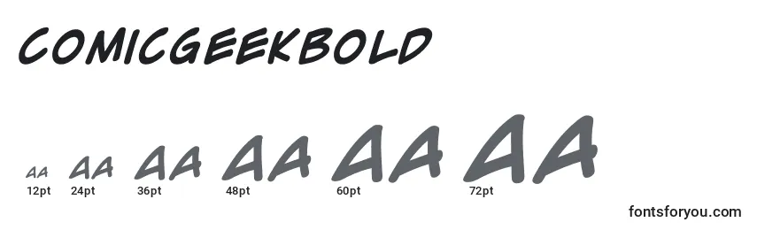 ComicGeekBold Font Sizes