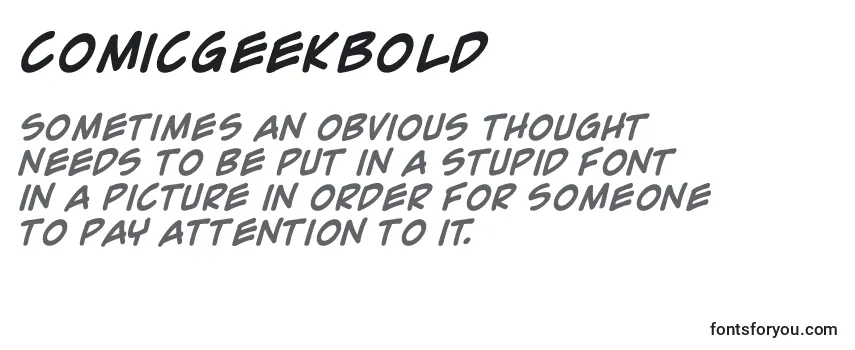 ComicGeekBold フォントのレビュー