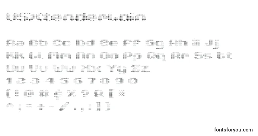 Fuente V5XtenderLoin - alfabeto, números, caracteres especiales