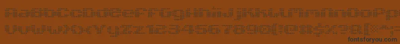 fuente V5XtenderLoin – Fuentes Negras Sobre Fondo Marrón